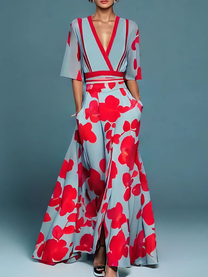 KALI I MILANO-DESIGN KLEID MIT ÄRMELN